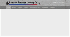 Desktop Screenshot of concreteraisingandleveling.net